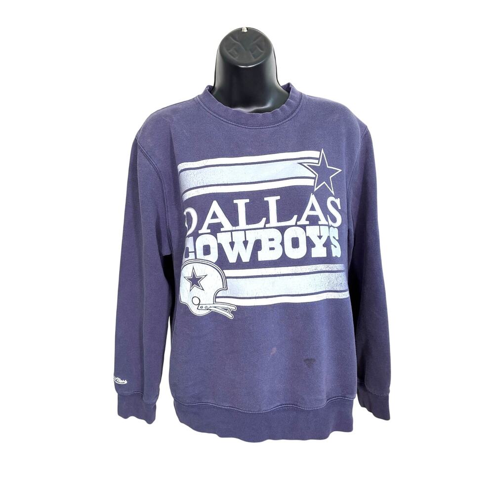 Dallas Cowboys Mitchell & Ness Crewneck Sweatshirt M